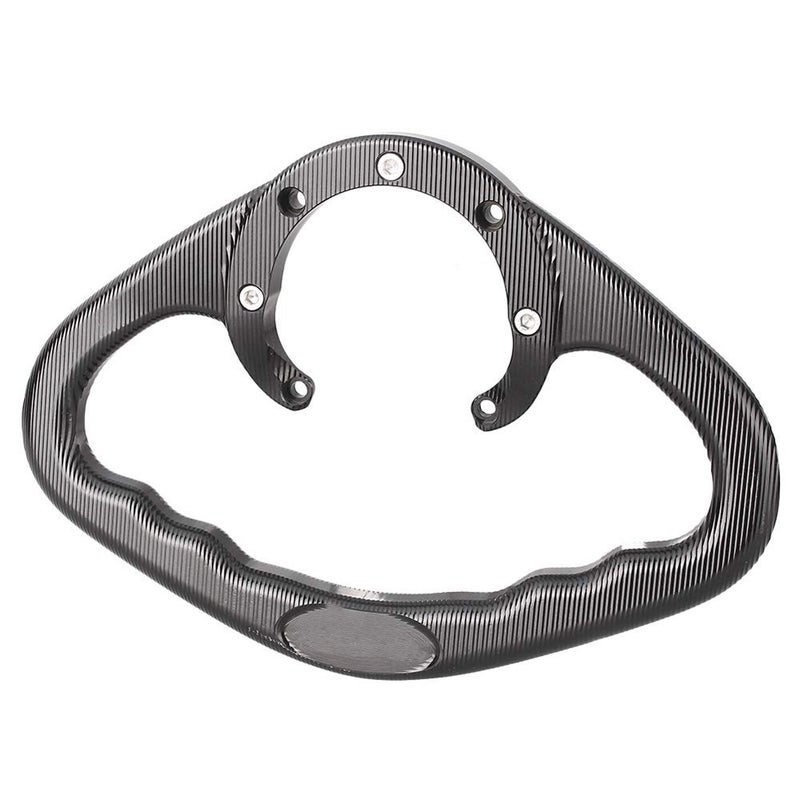 Luckmart Motorcycle Aluminium Rear Passenger Gas Tank Bar Handle Grips Bar Handlebar 7 Holes Compatible for Suzuki GSXR750 GS500E GSXR600 GSXR1100 GSXR1000 TL1000R SV650S RF600R RF900R Black - Image 3